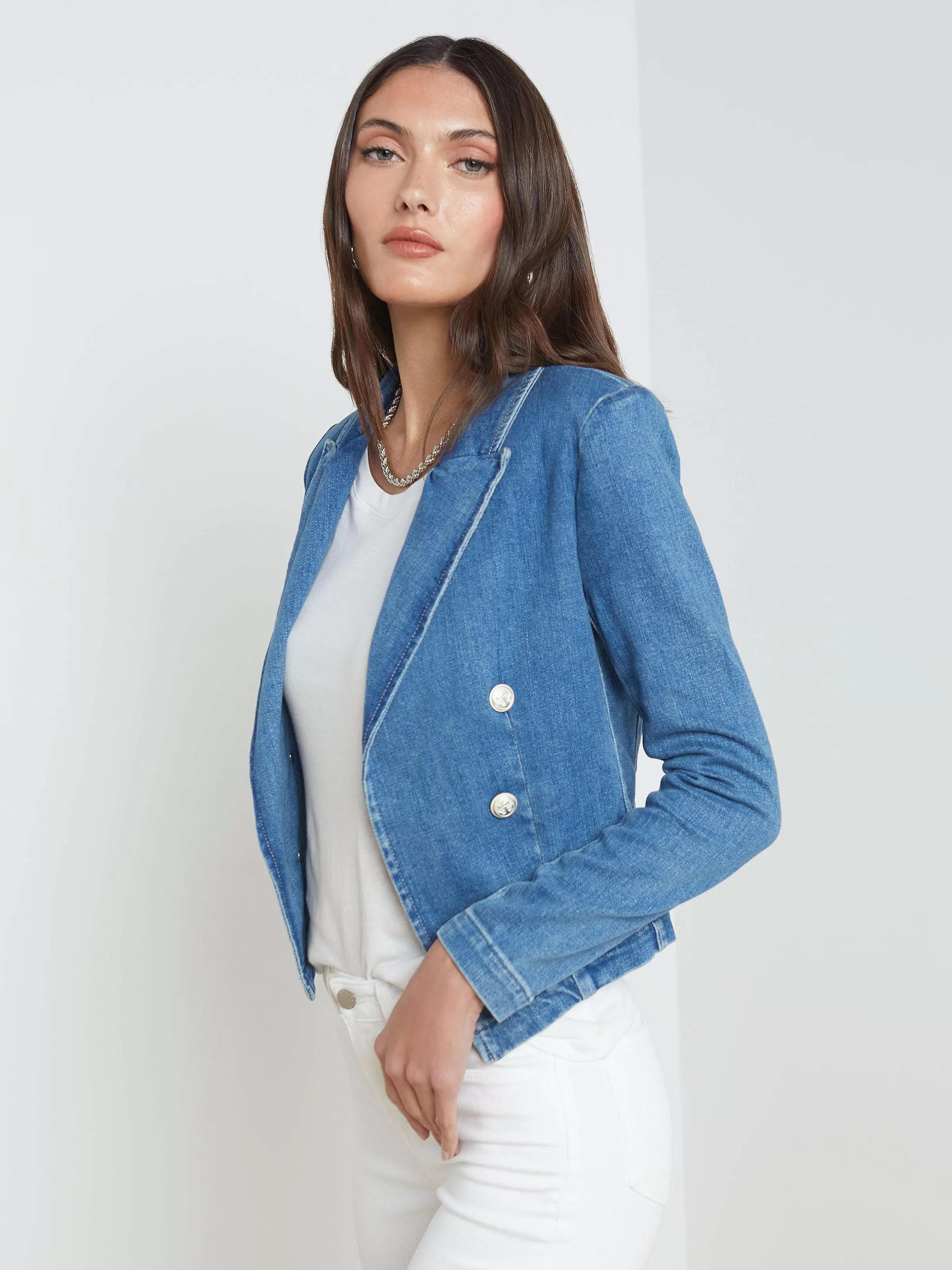 Store L'AGENCE Blazer En Jean Wayne Provo