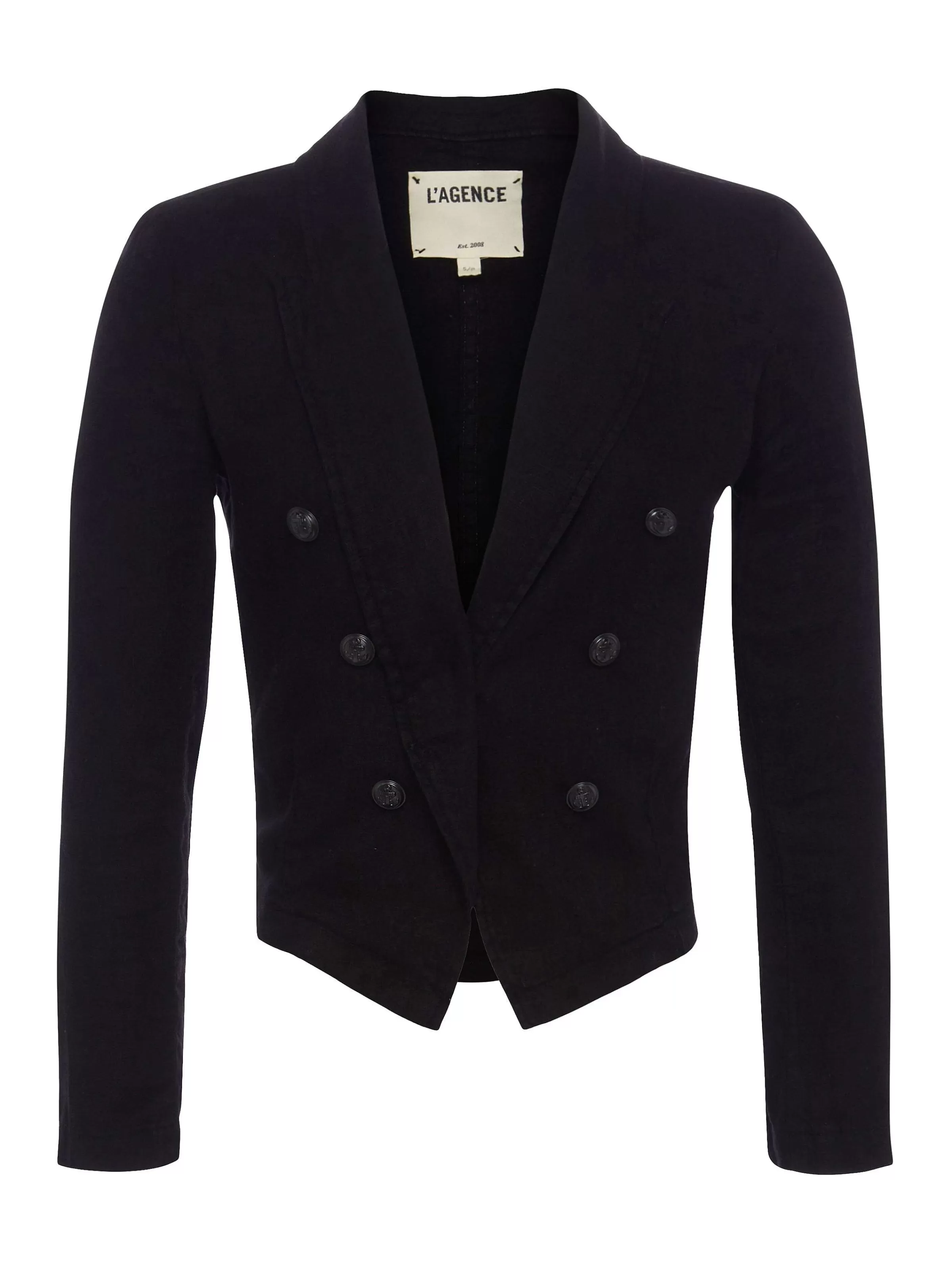 Cheap L'AGENCE Blazer En Lin Wayne Noir