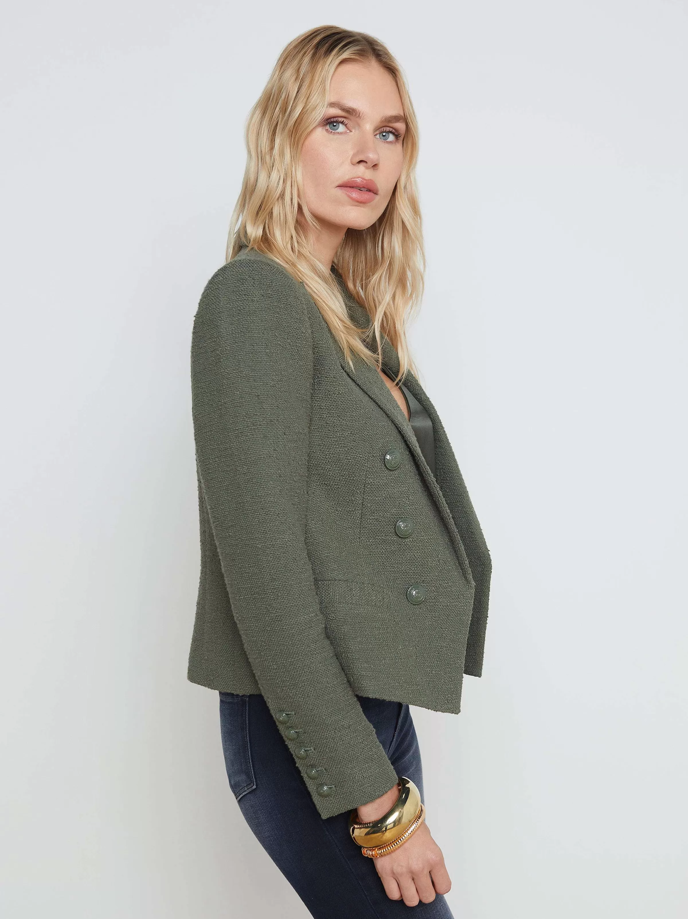 Clearance L'AGENCE Blazer Ouvert Sur Le Devant Brooke Scarabee