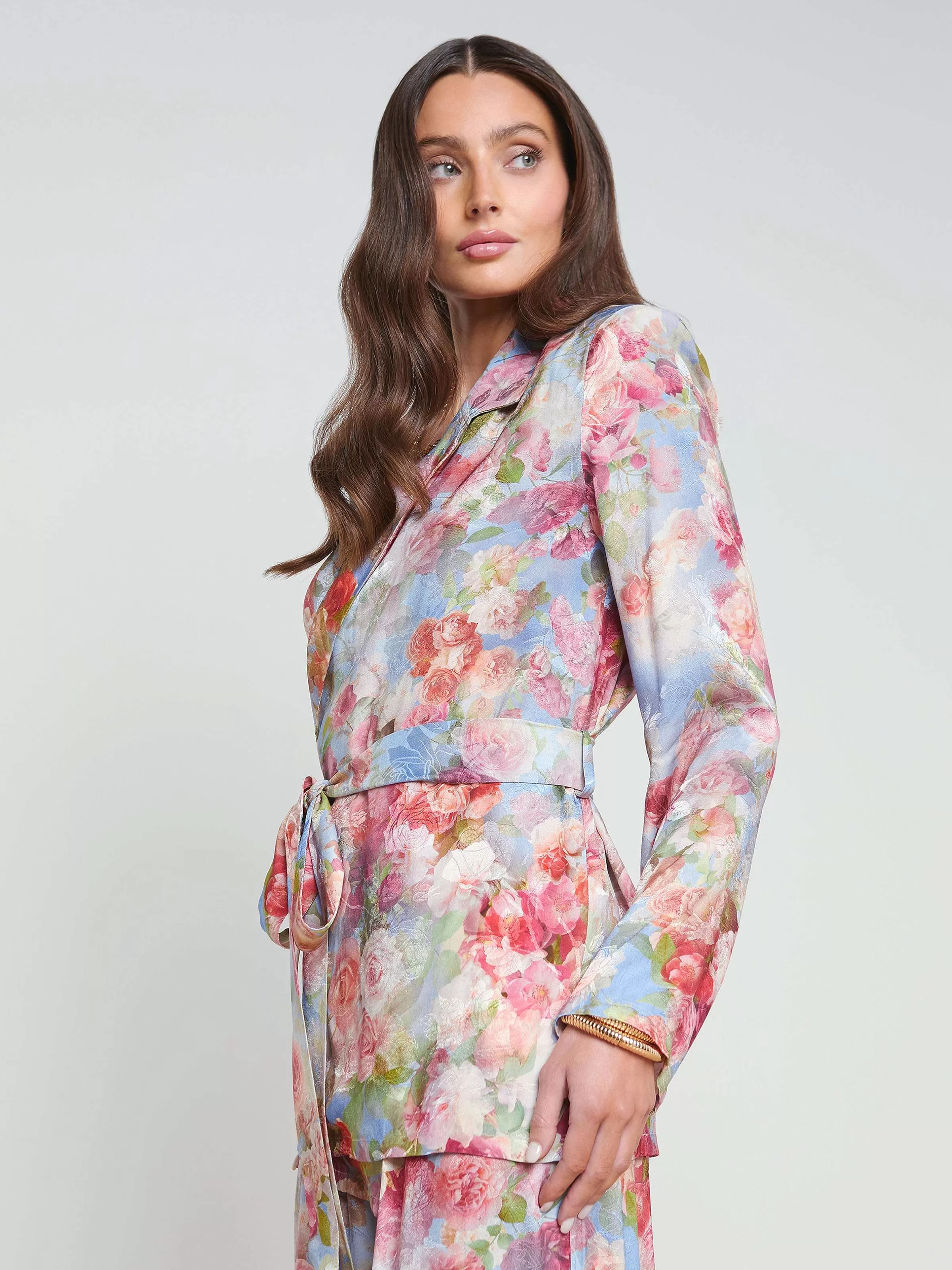 Hot L'AGENCE Blouse Ciara Floral Nuage Doux Multi