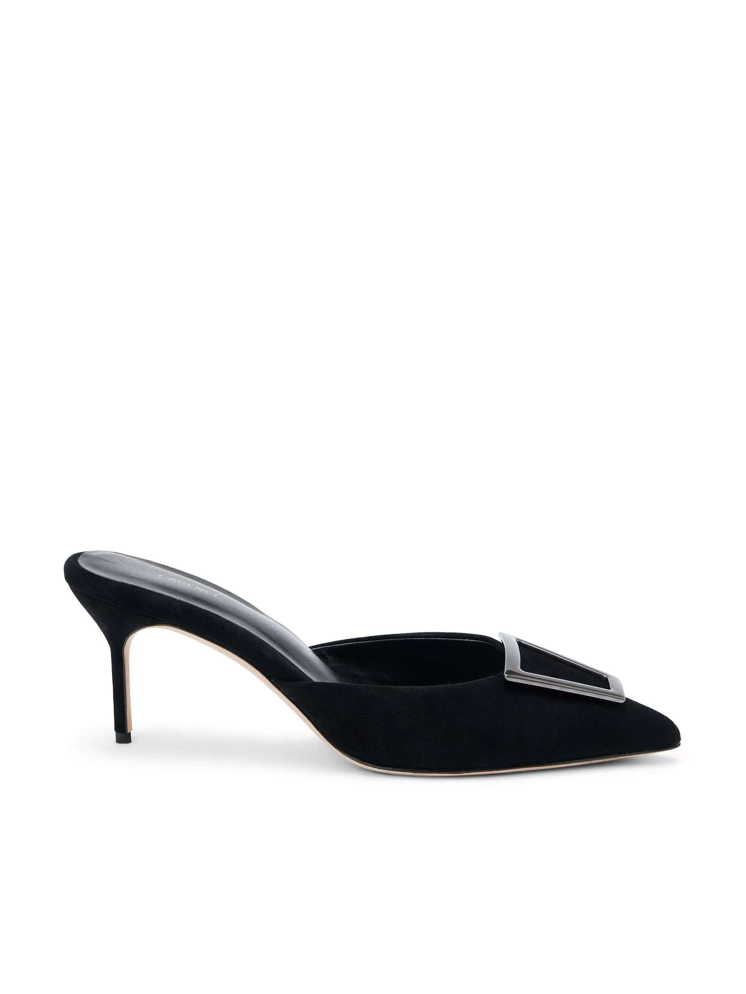 Best L'AGENCE Charlene Mule Suede Noir