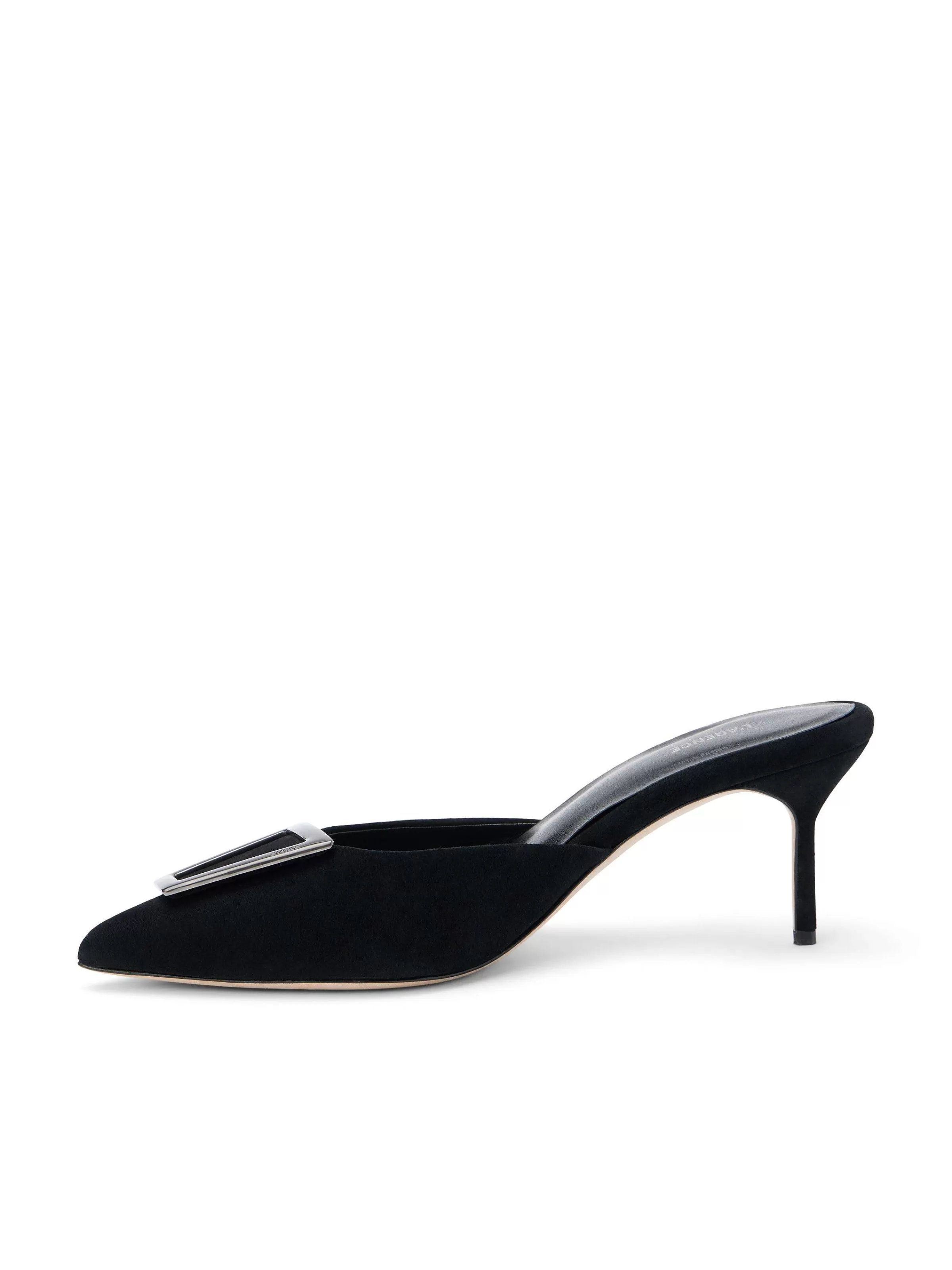 Best L'AGENCE Charlene Mule Suede Noir