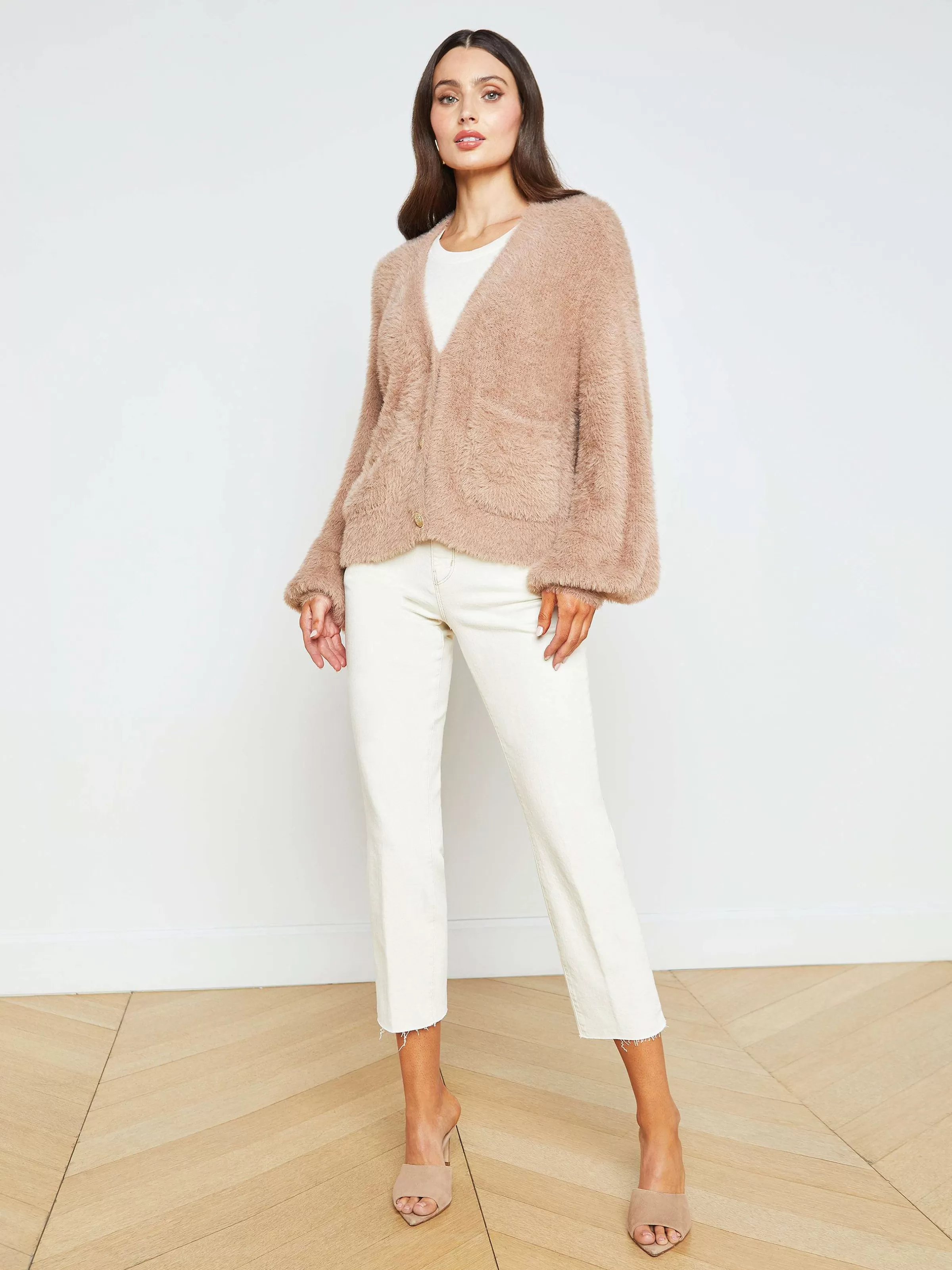 Cheap L'AGENCE Harriet Cardigan Macaron