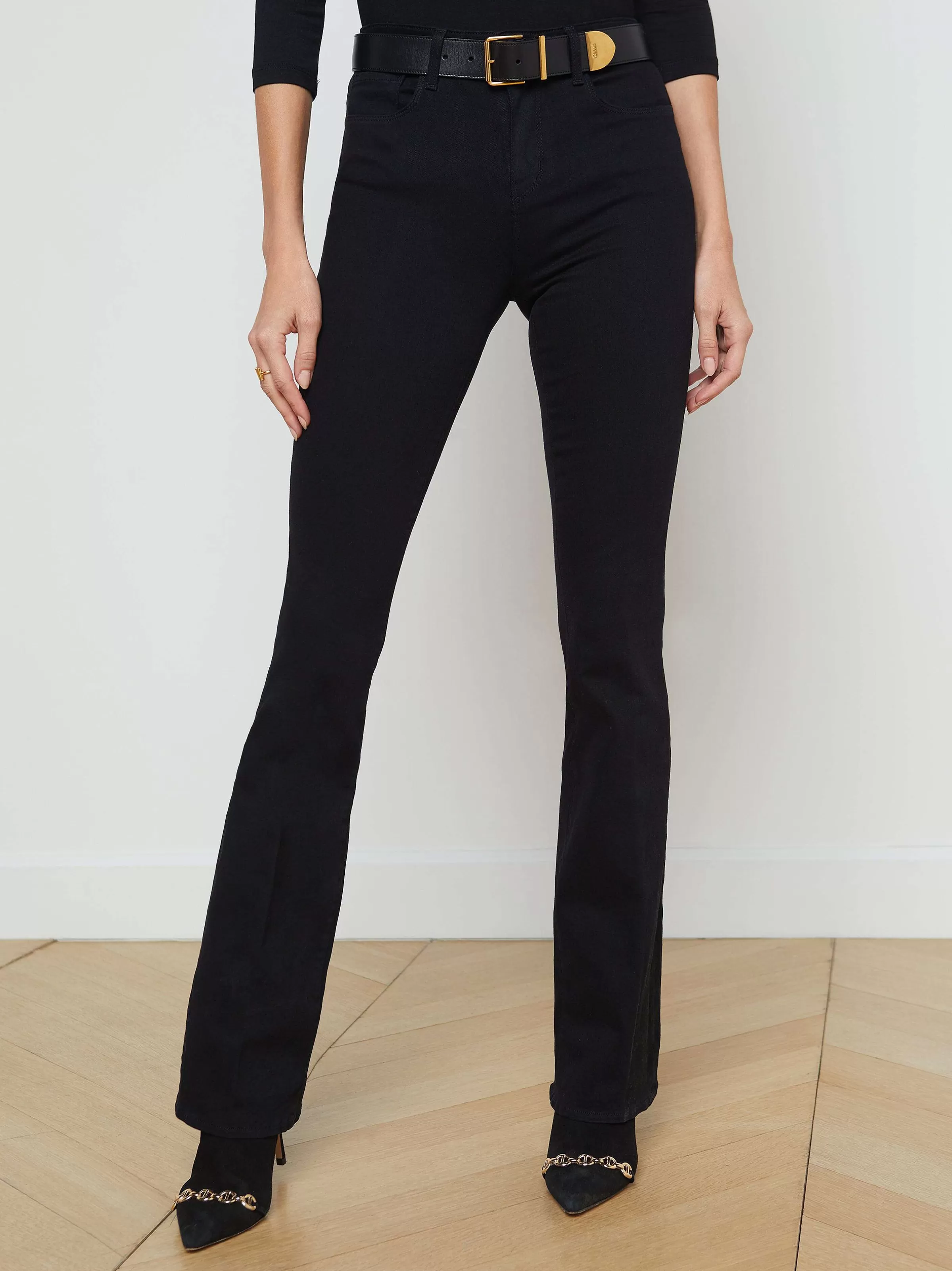 Best Sale L'AGENCE Jean Bootcut Selma Noir