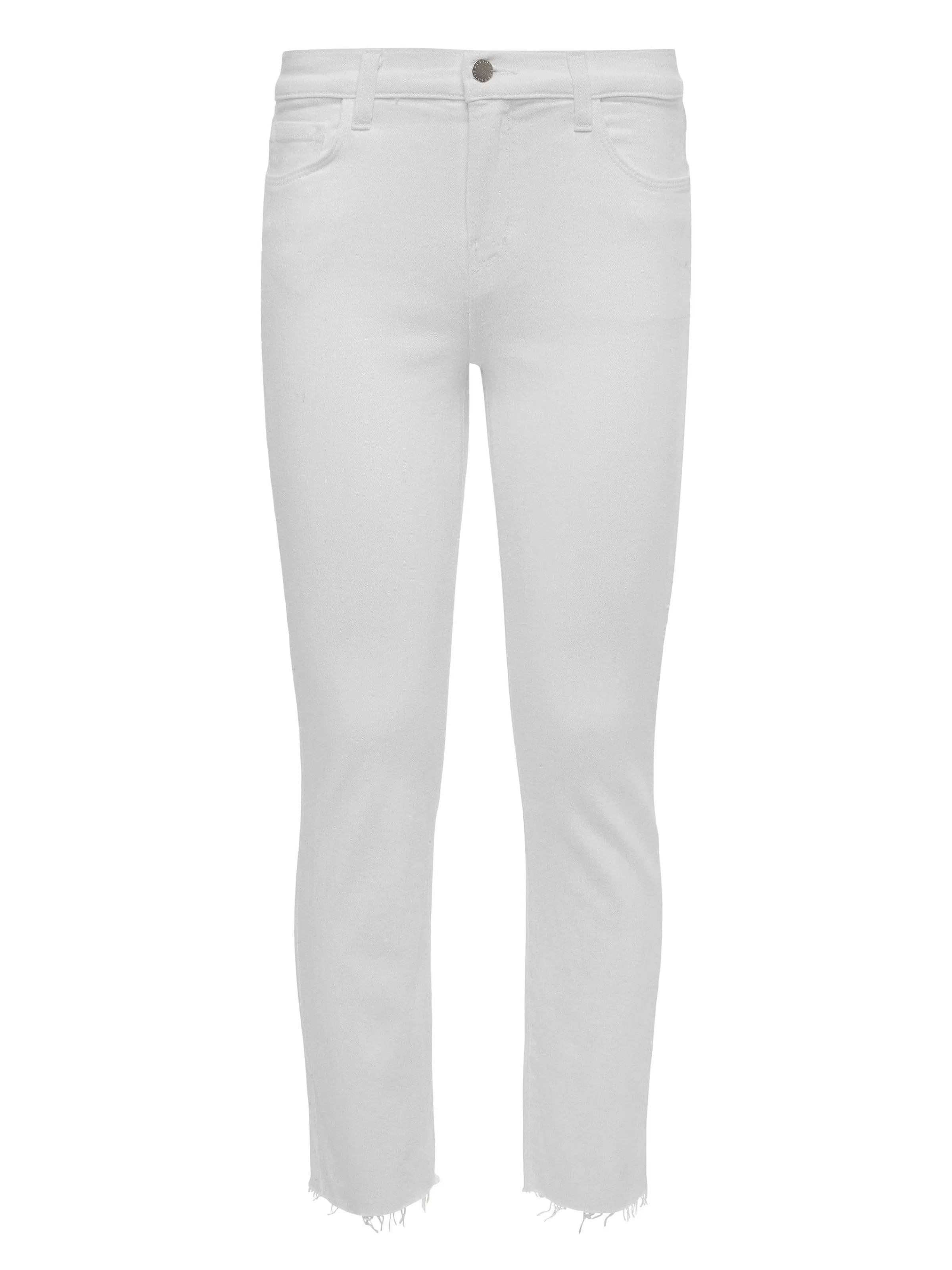 Store L'AGENCE Jean Court A Jambe Etroite Sada Blanc