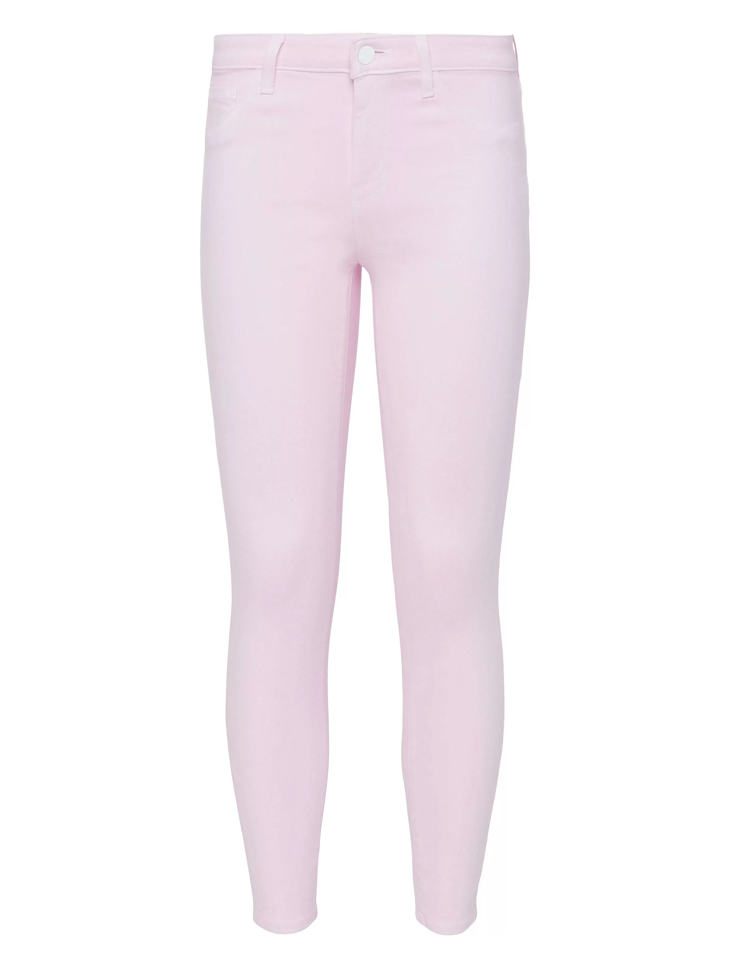 New L'AGENCE Jean Skinny Enduit Margot Lilas Neige/Blanc Contraste Enduit