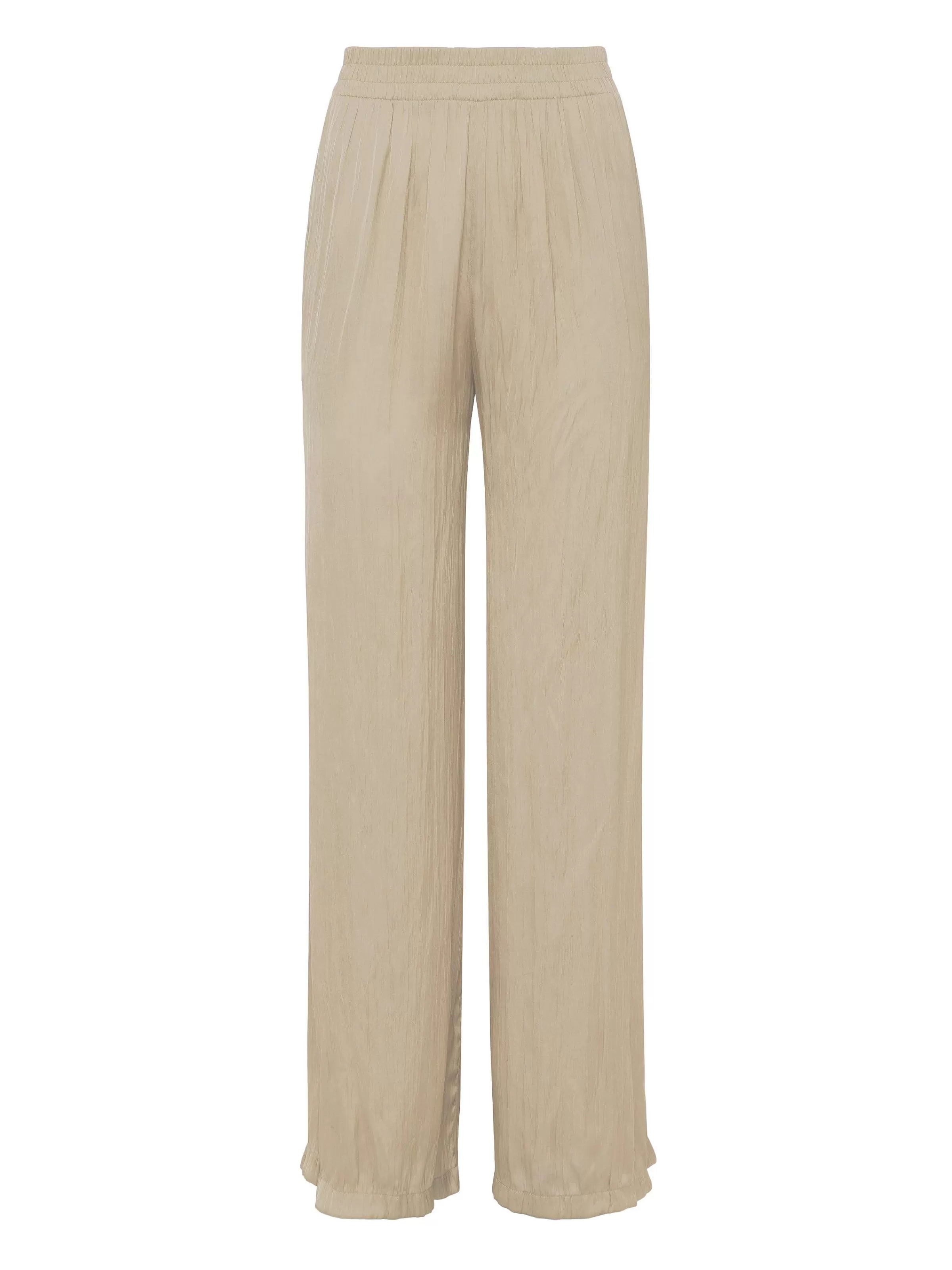 Best L'AGENCE Pantalon A Jambe Large Lillian Cappuccino