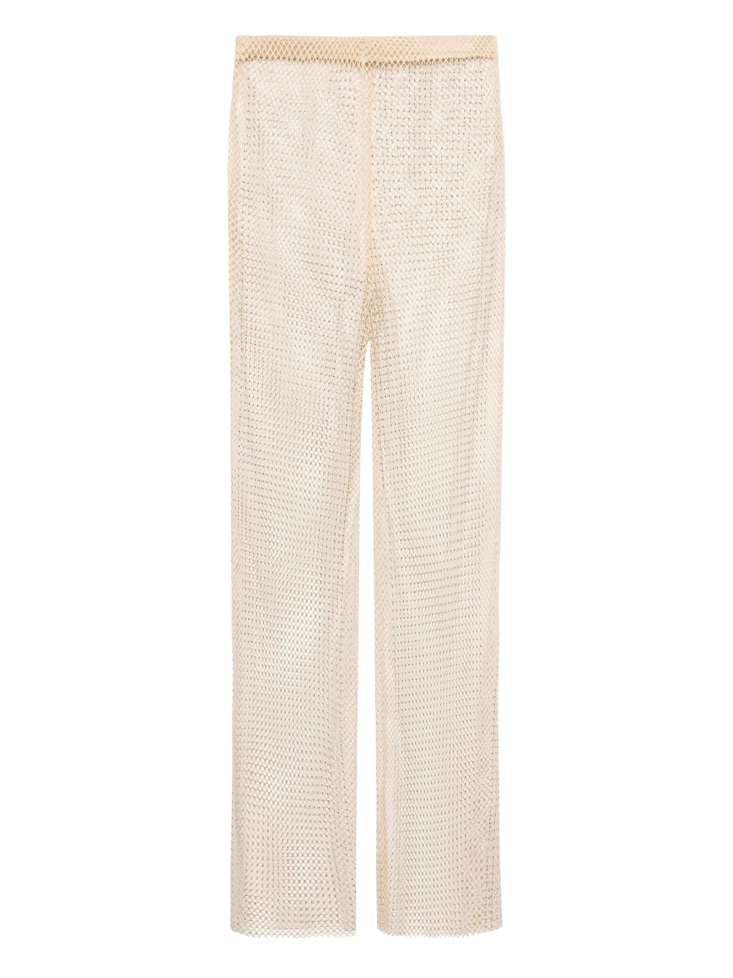 Best Sale L'AGENCE Pantalon Cache-Maillot En Maille Noemi Champagne