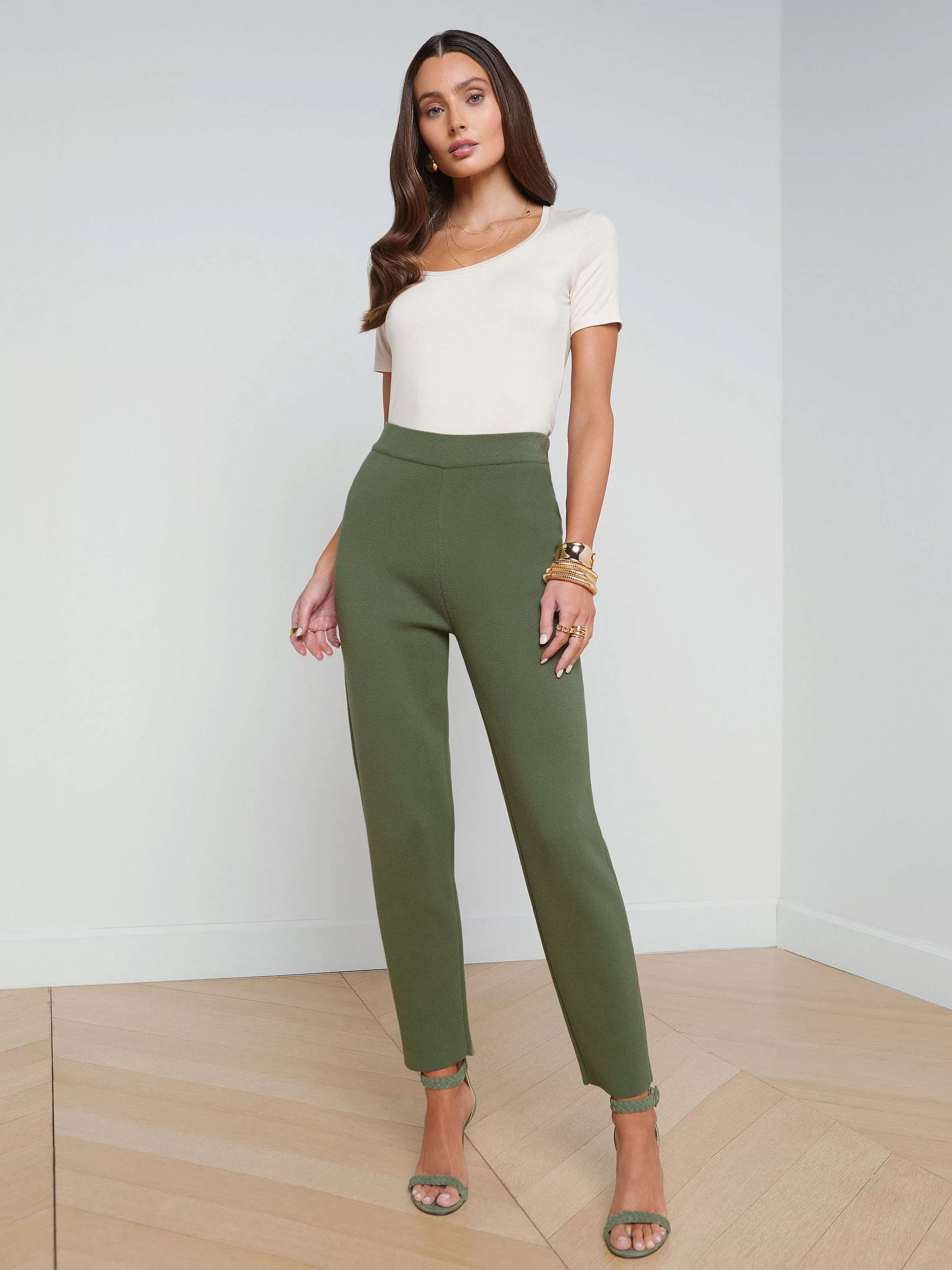 Best L'AGENCE Pantalon En Tricot Saskia Trefle