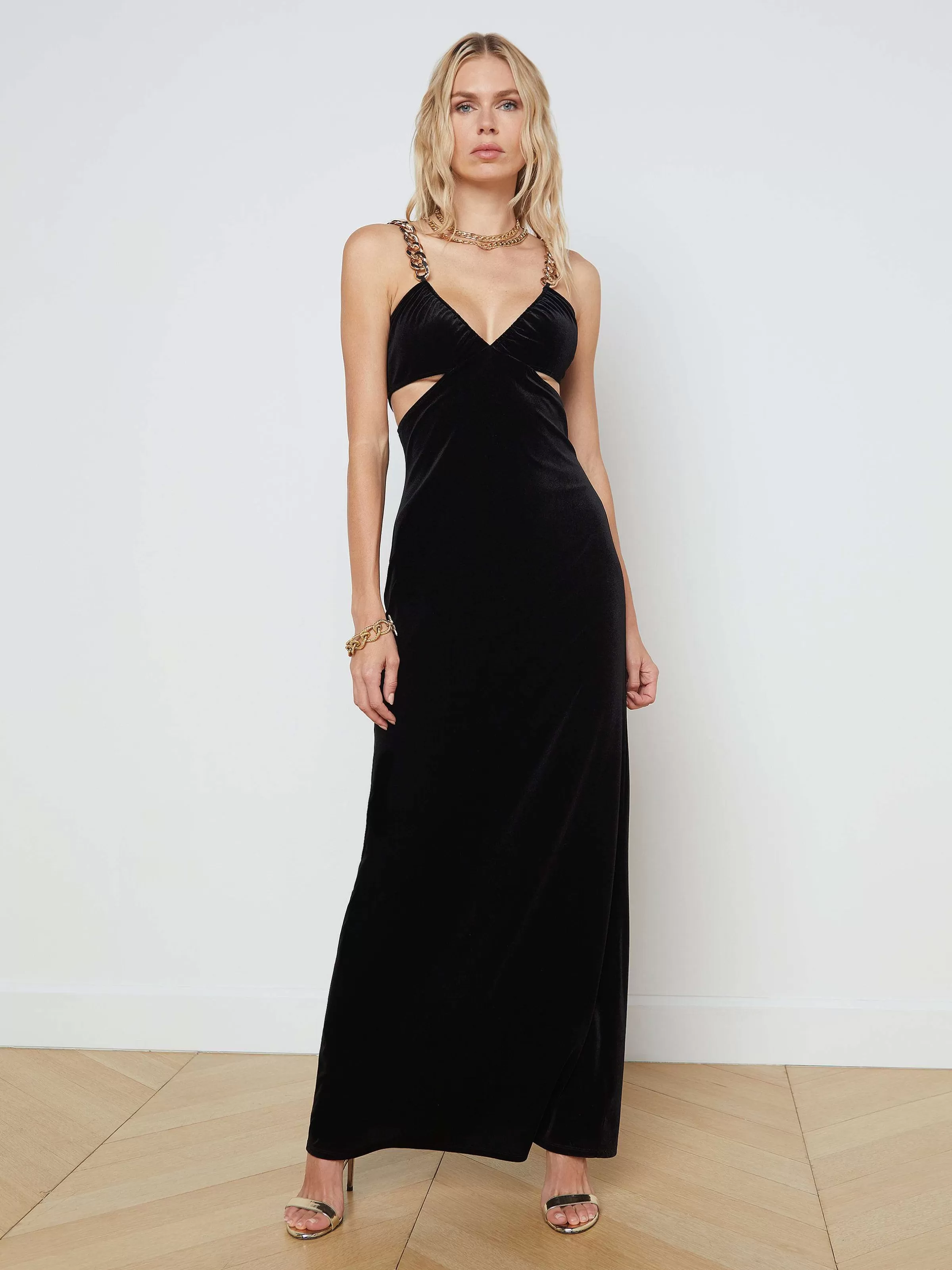 Best Sale L'AGENCE Robe Beatriz Noir