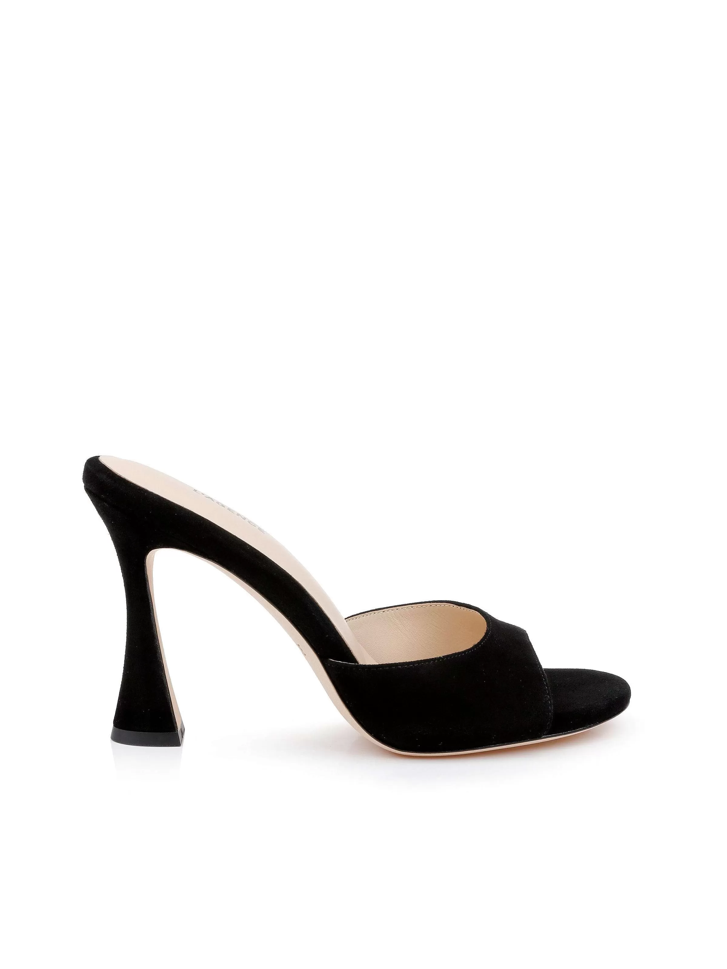 Best Sale L'AGENCE Sandale A Talon Avery Suede Noir