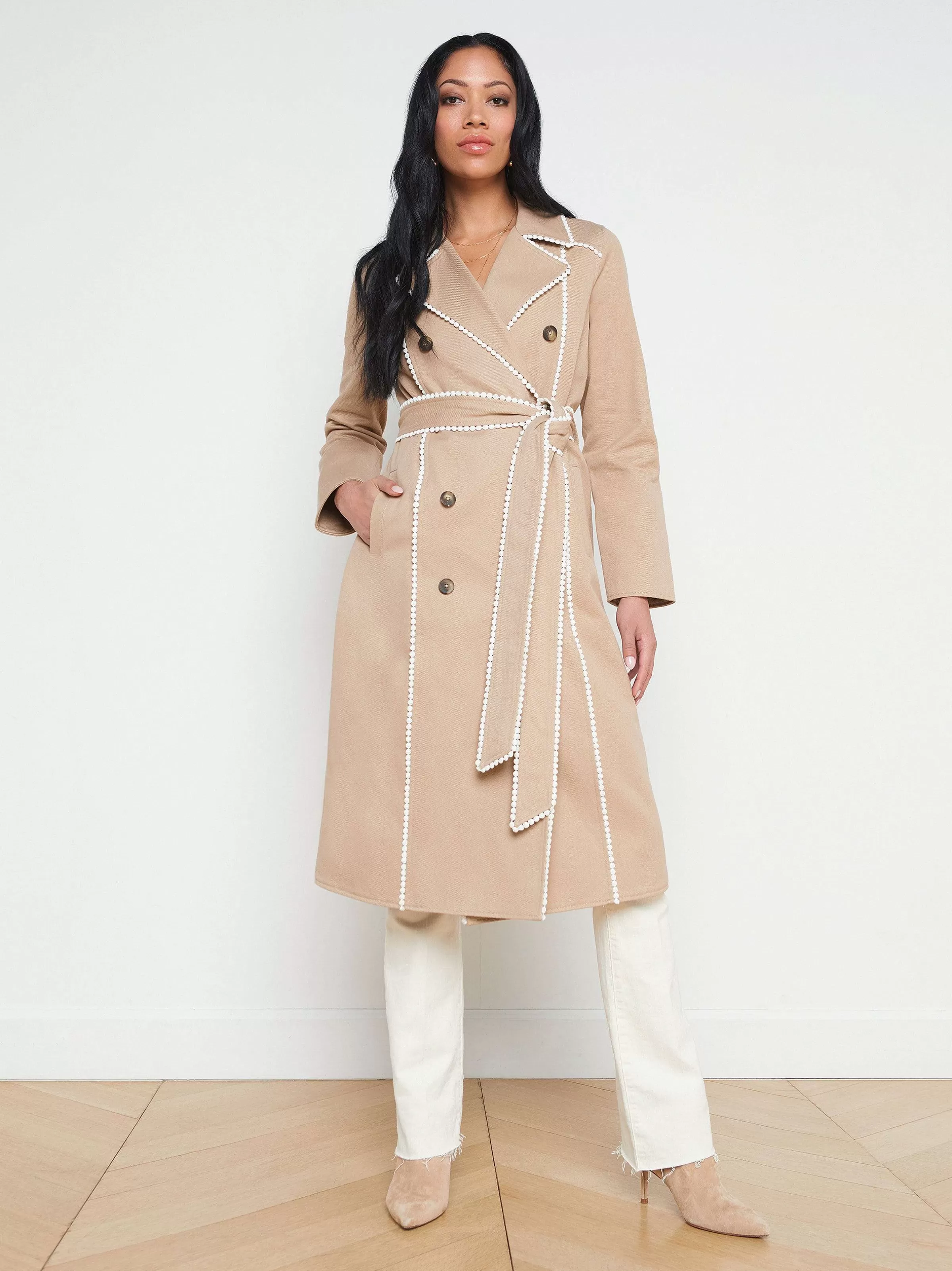 Flash Sale L'AGENCE Trench-Coat Venus Amande