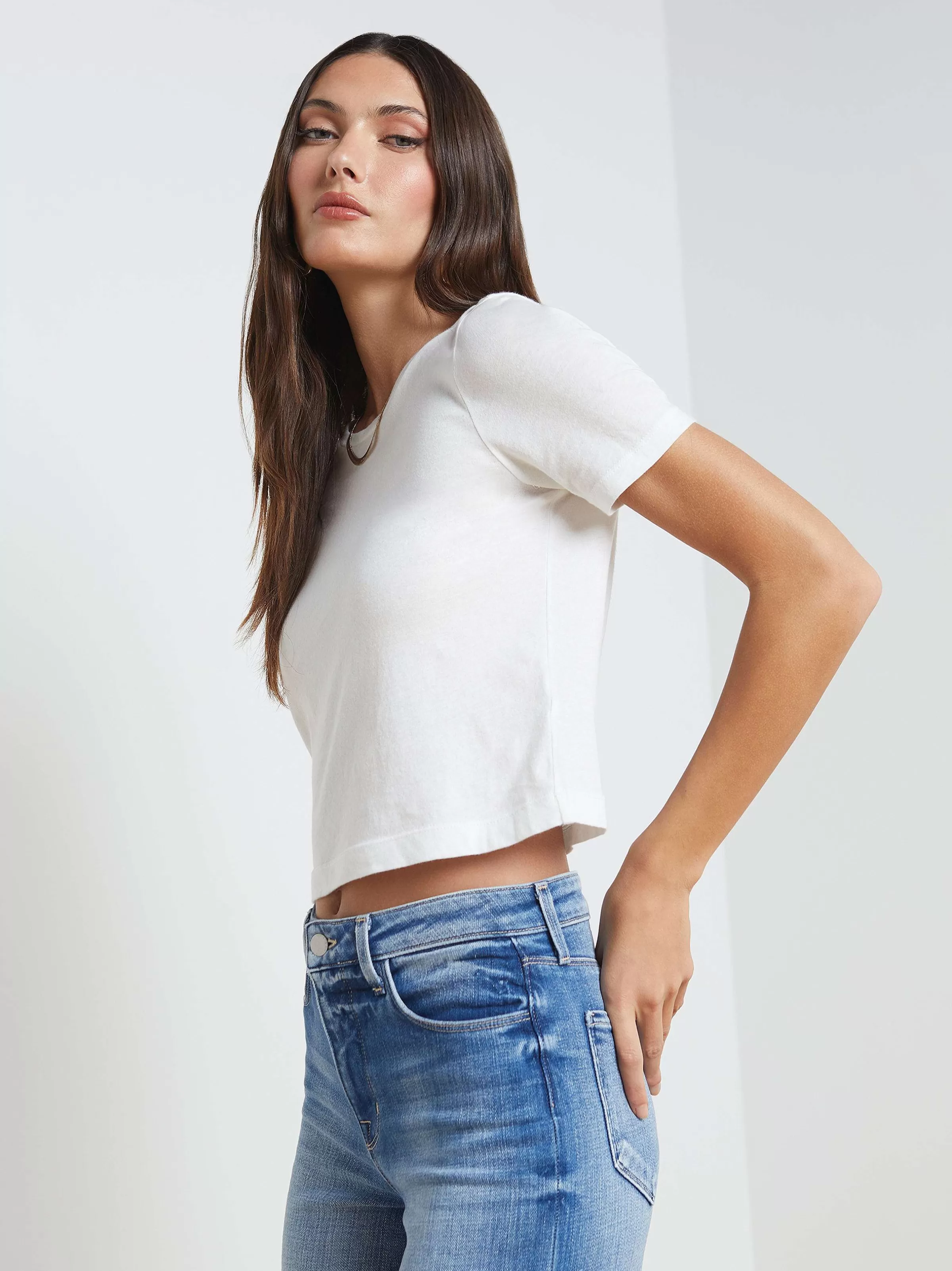 Online L'AGENCE T-Shirt Donna Blanc