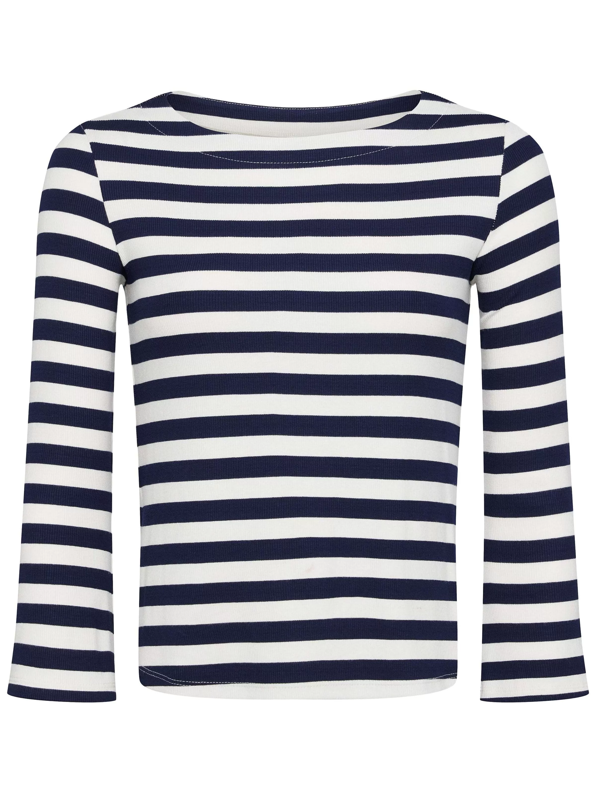 Shop L'AGENCE T-Shirt Lucille Rayure Bleu Marine/Blanc